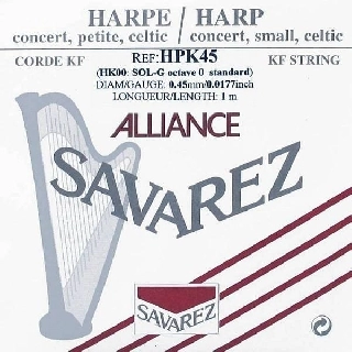 savarez hpk45 ottava 0, nota sol (0.45 mm)