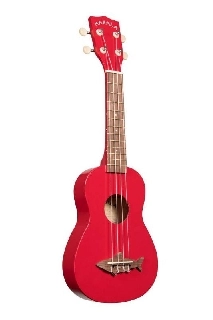 kala makala mk-ss/red - ukulele soprano shark red sea - con borsa