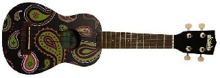 kala makala ukulele soprano ukadelic mk-sbpaisley grafica black paisley