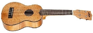 kala ka-seme ukulele exotic mahogany soprano elettrificato natural