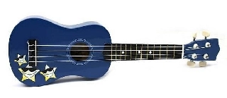 muses uk20bl - ukulele colorato per bambini - blu