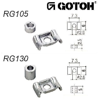 gotoh rg105 + rg130 c abbassacorde stile stratocaster cromati