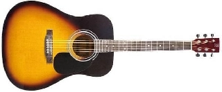 oqan qga-31 sb chitarra acustica sunburst