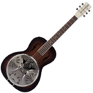 gretsch g9220 bobtail round-neck a.e. mahogany body spider cone resonator 2 tone sunburst