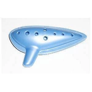 extreme ocarina in do, in plastica azzurra - extok1