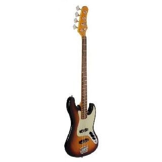 eko vjb-200v vintage sunburst - basso elettrico 5 corde stile fender jazz