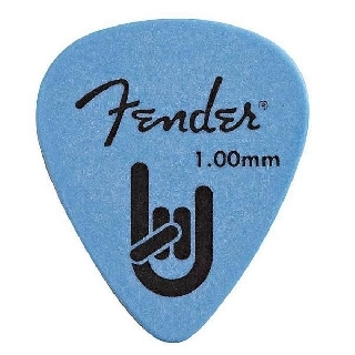 fender rock on - confezione 72 plettri - misura 1.00 mm