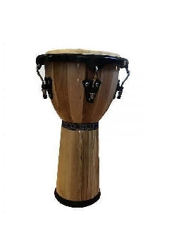 extreme df233 djembe in legno pelle naturale sistema di accordatura a corda colore naturale