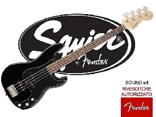 squier by fender affinity precision bass pj lrl black