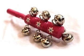 extreme sleight bells - sonagli da slitta - rosa e fiori - g1913c