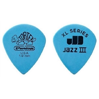 dunlop 498r1.00 tortex jazz iii xl, 1.0mm