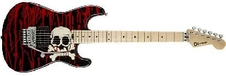 charvel warren demartini signature pro-mod blood and skull