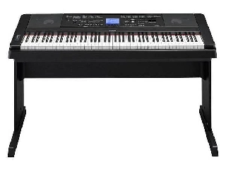 yamaha dgx660b portable grand - pianoforte digitale e arranger con supporto