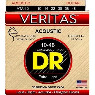 dr strings vta-10 corde per chitarra acustica phosphor bronze