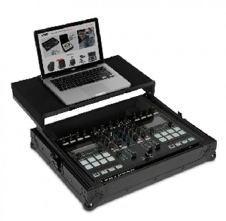 udg ultimate flight case multi format xl black plus (laptop shelf)