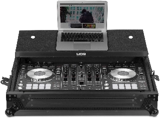 udg ultimate flight case pioneer ddj-rx/sx/sx2 black plus (laptop)