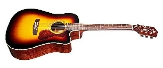 guild d-140ce sunburst - chitrarra acustica elettrificata fishman