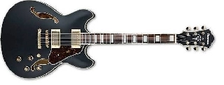 ibanez as73g-bkf - artcore semi hollow - black flat