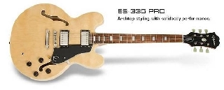 epiphone es-335 pro natural - chitarra elettrica semi-hollow body