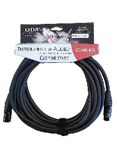 extreme pxx-001bk/8m-black cavo microfonico bilanciato xlr-xlr od8 serie custom per live & studio 8 metri anelli connettori ner