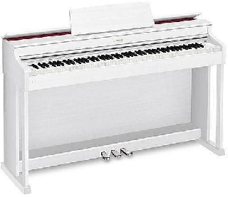 casio ap 470 we bianco celviano con mobile in legno leggio e pedaliera