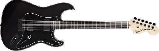 fender jim root stratocaster eb flat black