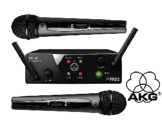 akg wms40 pro mini dual vocal set - doppio radiomicrofono - 864,375 mhz - 864,850 mhz